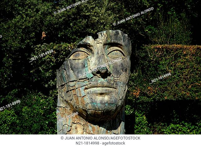 'Tindaro Screpolato', a sculpture by the Polish artist Igor Mitoraj  Boboli Gardens  Florence, Tuscany, Europe