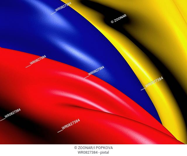 Flag of Colombia. Close Up