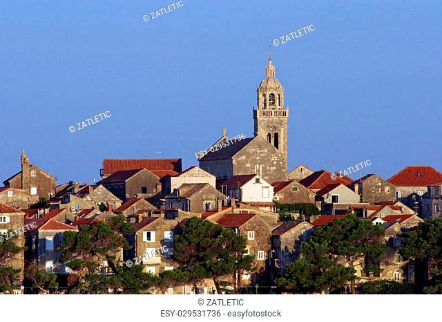 Korcula. Small island city near Dubrovnik in Croatia
