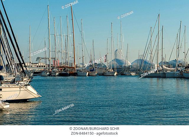 Hafen, Palma de Mallorca, aerial, architecture, attraction, baleares, balearic, blue, boat, building, cathedral, city, cityscape, coast, de, destination, dusk