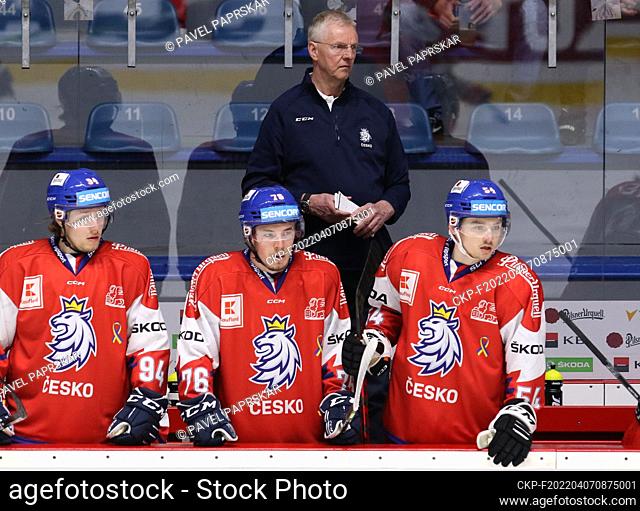 Czechs defeat Austrians 5-1 in Euro Hockey Challenge in Znojmo, Czech Republic, April 6, 2022. Kari Jalonen, from Finland