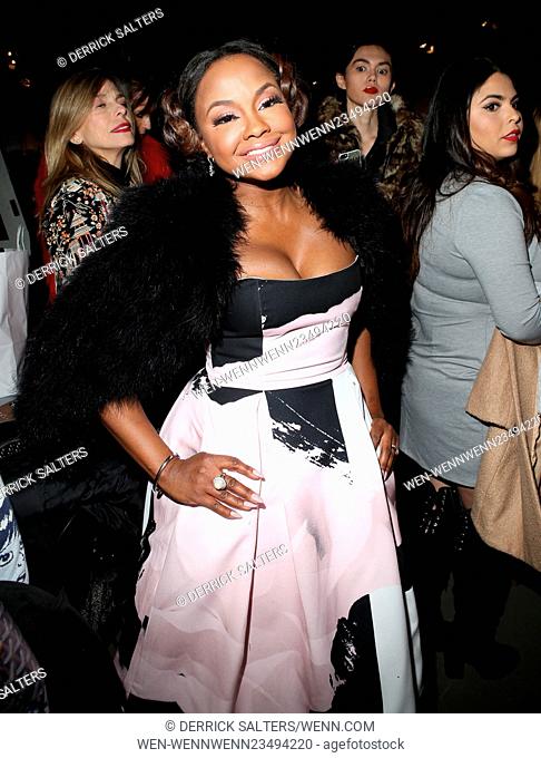 New York Fashion Week Fall/Winter 2016 - Zang Toi - Front Row and Backstage Featuring: Phaedra Parks Where: New York City, New York