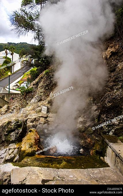 Furnas, Sao Miguel Island, Azores, Portugal: Volcanic Complex of Geothermal Springs in Furnas