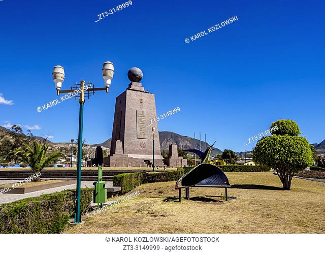 Monument to the Equator, Ciudad Mitad del Mundo, Middle of the World City, Pichincha Province, Ecuador