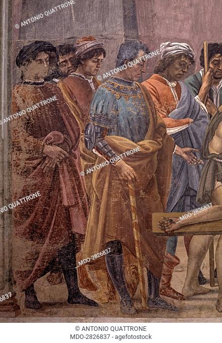 Disputation with Simon Magus and Crucifixion of Peter (Disputa con Simon Mago e Crocifissione di san Pietro), by Filippino Lippi, 1482-1485, 15th century