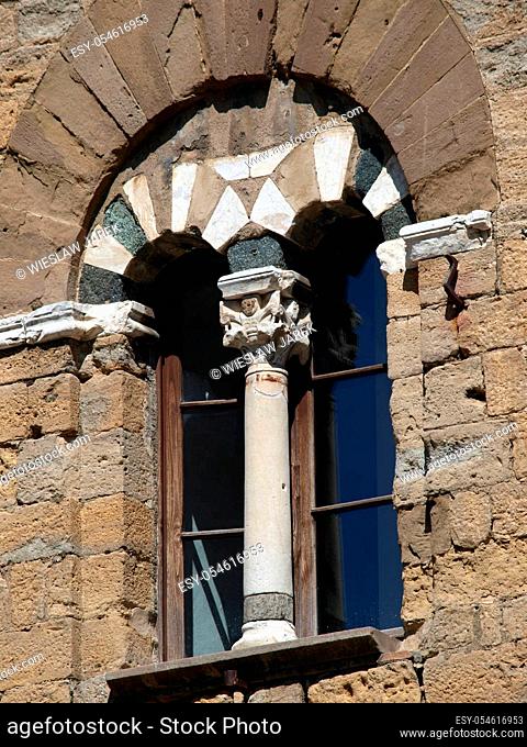 Ancient beautiful window - Tuscany, Italy