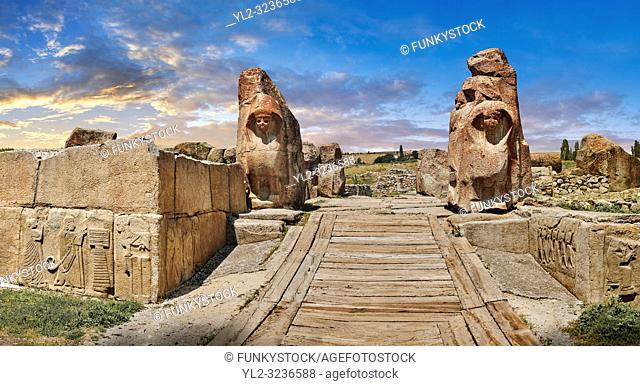 Pictures & Images of the Sphinx gate Hittite sculpture, Alaca Hoyuk (Alacahoyuk) Hittite archaeological site Alaca, Çorum Province, Turkey