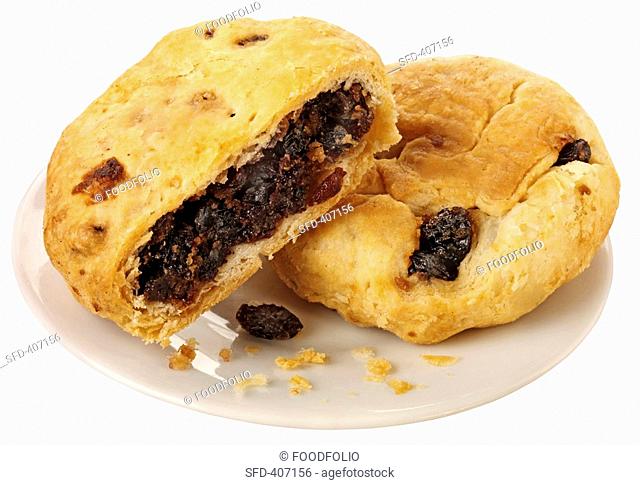 Lancashire Eccles cakes Pastry with currant filling, England