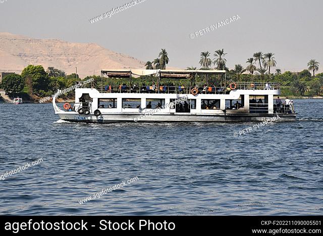 Boats with tourists on the River Nile in Luxor, Egypt, October 18, 2022. (CTK Photo/Petr Svancara)