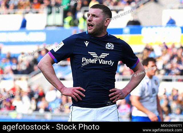 The player of Scotland Finn Russell during the match Italy-Scotland at the Olympic Stadium. Rome (Italy), March 12th, 2022