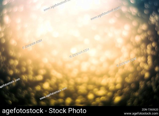 Abstract Blur of blurred lights with bokeh effect Background design