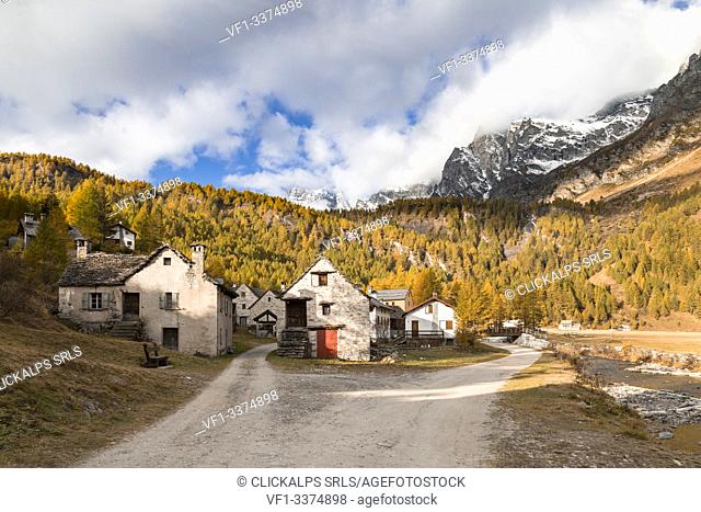 Alpe Devero (Alpe Veglia and Alpe Devero Natural Park, Baceno, Verbano Cusio Ossola province, Piedmont, Italy, Europe)