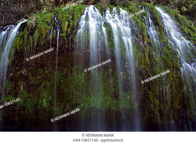 Mossbrae Falls, Dunsmuir, California, USA, America, United States, North America, water, falls, waterfall, moss, natur