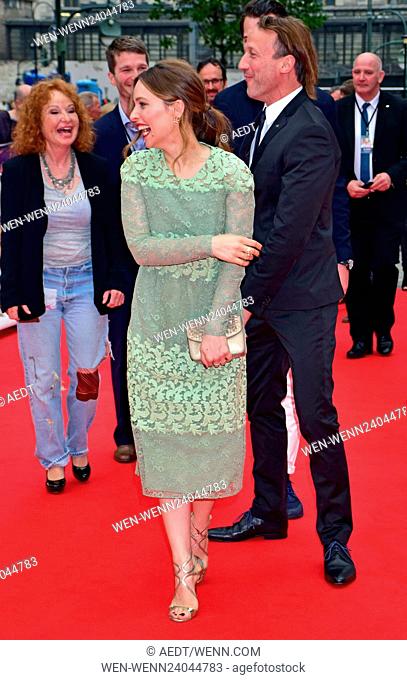Celebrities at the premiere of Seitenwechsel at Zoo-Palast. Featuring: Vivian Naefe, Mina Tander, Wotan Wilke Moehring Where: Berlin