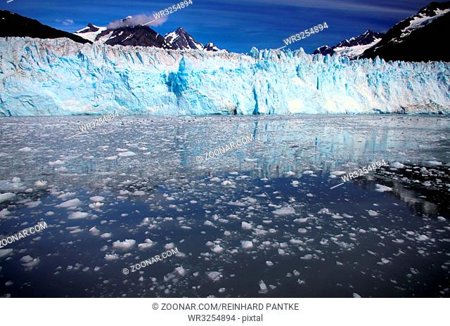 einer der wenigen maritimen gletscher in der Welt