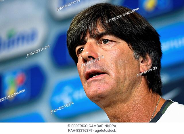 German head coach Joachim Loew attends a press conference at the Ullevaal stadium in Oslo, Norway, 03 September 2016. Germany will play a FIFA World Cup...
