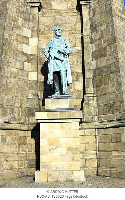 Moltke statue at Memorial of Emperor William Hohensyburg Dortmund North Rhine-Westphalia Germany