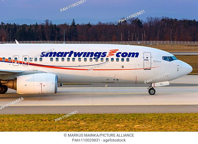 Frankfurt, Germany - 07. December 2017: Smartwings Boeing 737-800 at Frankfurt airport (FRA) in Germany. | usage worldwide. - Frankfurt/Germany