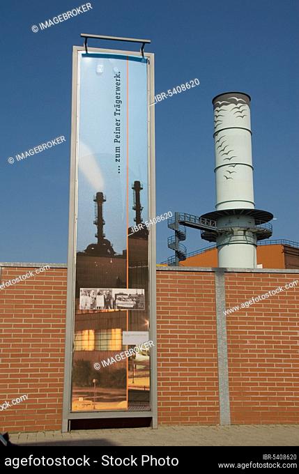 Suedstadtgalerie, art project Together with each other, steel steles, Peiner Träger GmbH, Peine, Lower Saxony, Germany, Europe