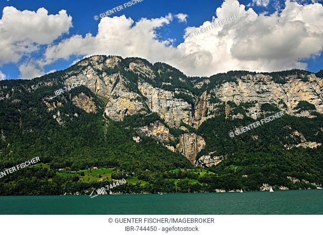 Churfuersten Range, Walensee (Lake Walen), Switzerland