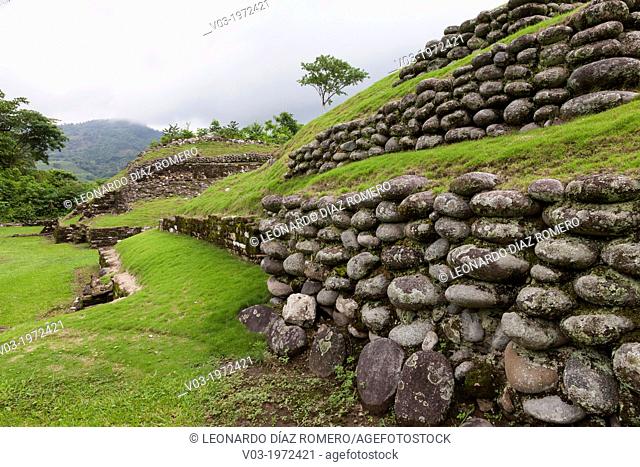 Totonaca Ruins named:""El Huajilote"", near Filobobos River, Veracruz, Mexico