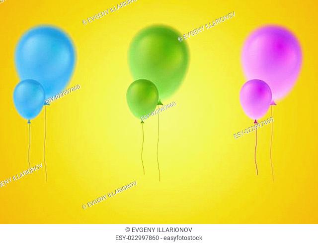 Colorful vector balloons