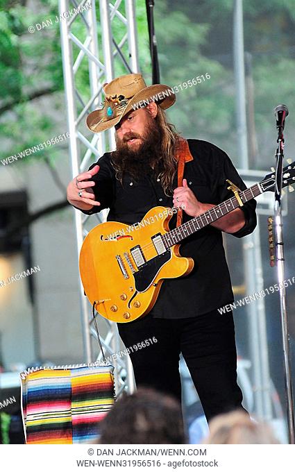 Chris Stapleton performing on NBC's 'Today' at Rockefeller Plaza in New York City. Featuring: Chris Stapleton Where: New York City, New York