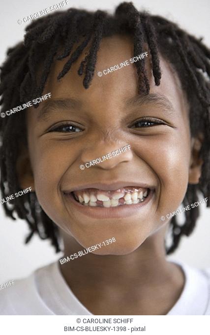 Close up of African boy
