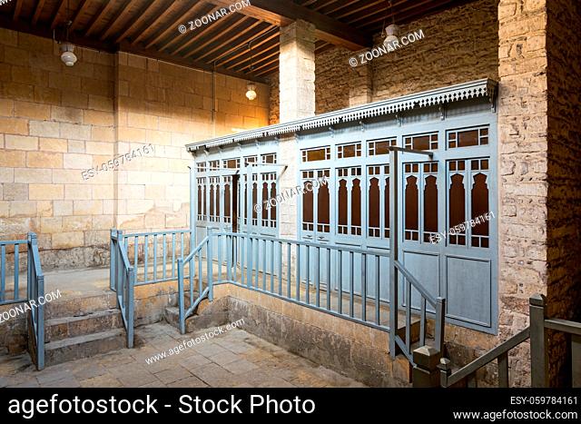 Changing rooms at historical traditional bathhouse (Hamam Inal), Medieval Cairo, Egypt