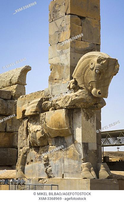 Persepolis ancient city ruins. Iran, Asia