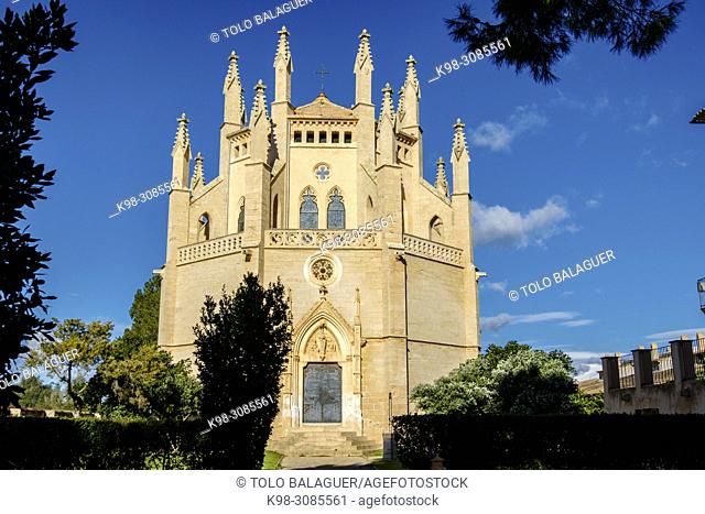 capilla, obra del arquitecto Bartomeu Ferrà, segundo tercio del siglo XIX, casas de Sa Torre, Llucmajor, Mallorca, balearic islands, Spain
