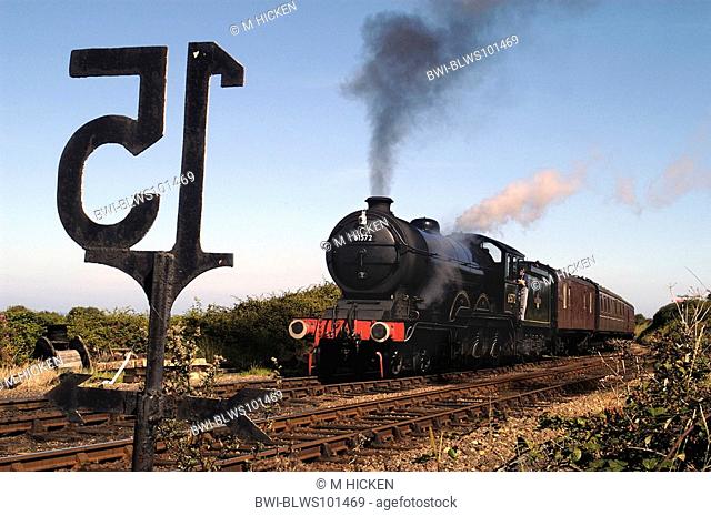 steam train B12, No.61572 near Weybourne, United Kingdom, England, Norfolk Island