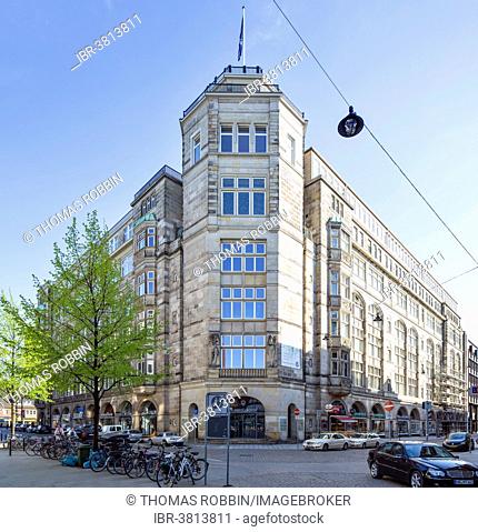 Former Cotton Exchange building, today an office and commercial building, Bremen, Germany