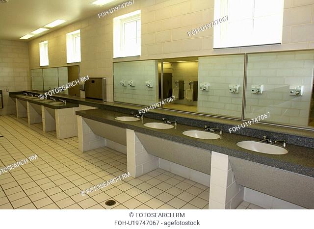MD, Maryland, men's bathroom, sinks