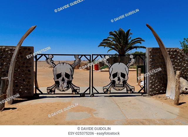 Ugabmund gate at Skeleton Coast National Park, Namibia