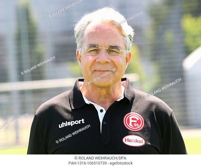 German Bundesliga, official photocall Fortuna Duesseldorf for season 2018/19 in Duesseldorf, Germany: team doctor Ulrich Keil; Photo: Roland Weihrauch/dpa |...