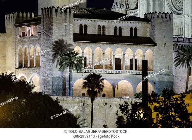 Palacio de L'Almudaina (s. XIII-XIV), Palma, Mallorca, Balearic islands, Spain