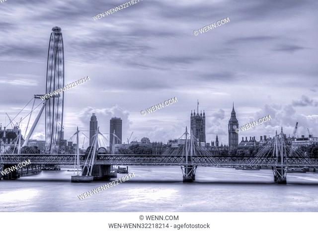 London Eye - A stock collection of London long exposures and HDR images. Featuring: London Eye Where: London, United Kingdom When: 06 Sep 2017 Credit: WENN