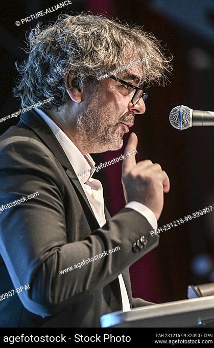 16 December 2023, Berlin: Deniz Yücel, journalist and co-spokesperson for the Pen-Berlin writers' association, will be speaking at the Pen-Berlin congress ""Mit...