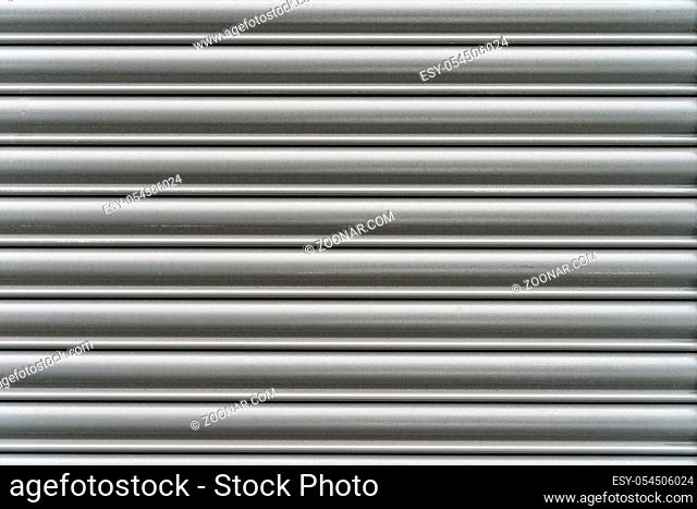 Rustic silver grey metal horizontal lines. High quality texture and background for your projects and creative work