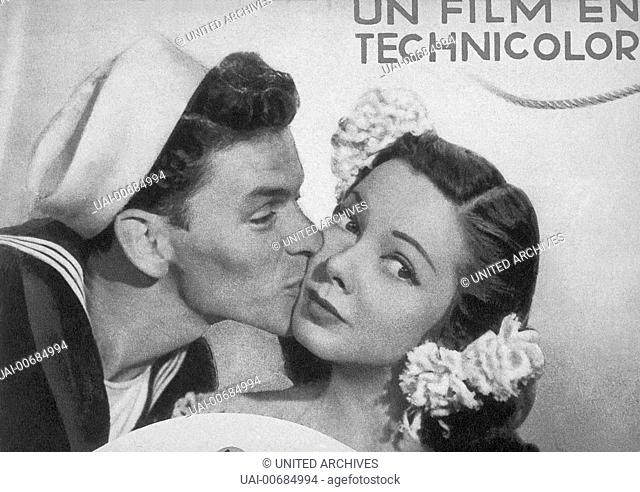 FRANK SINATRA (Clarence Doolittle), KATHRYN GRAYSON (Susan Abbott) Regie: George Sidney aka. Anchors Aweigh / URLAUB IN HOLLYWOOD USA 1945