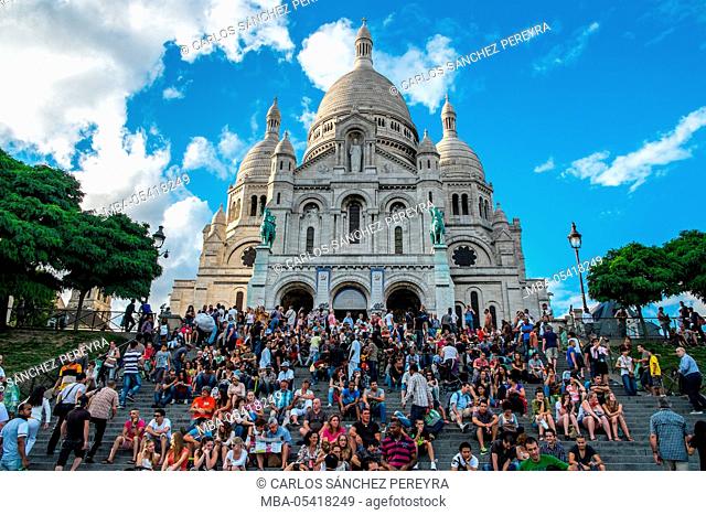View of Sacre Couer in Paris, France