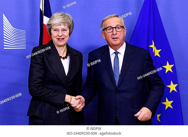 Brussels , 21/11/2018 President Jean-Claude Juncker receives Theresa May, Prime Minister of the United Kingdom on the latest developments in the negotiations on...