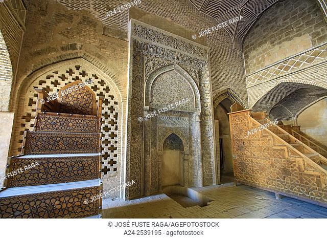 Iran, Esfahan City, Masjed-e Jame (Friday Mosque) UNESCO, (W. H. ) West Iwan , Room of Sultan Uljeitu