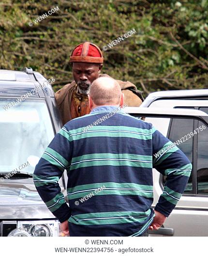 'Knights of the Round Table: King Arthur' filming in Snowdonia Featuring: Djimon Hounsou Where: Beddgelert, United Kingdom When: 16 Apr 2015 Credit: WENN
