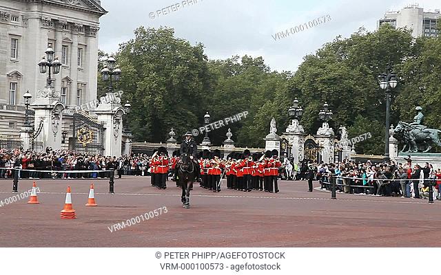 Grenadier Guards Band at the 'Changing of the Guard' Ceremony at Buckingham Place in London