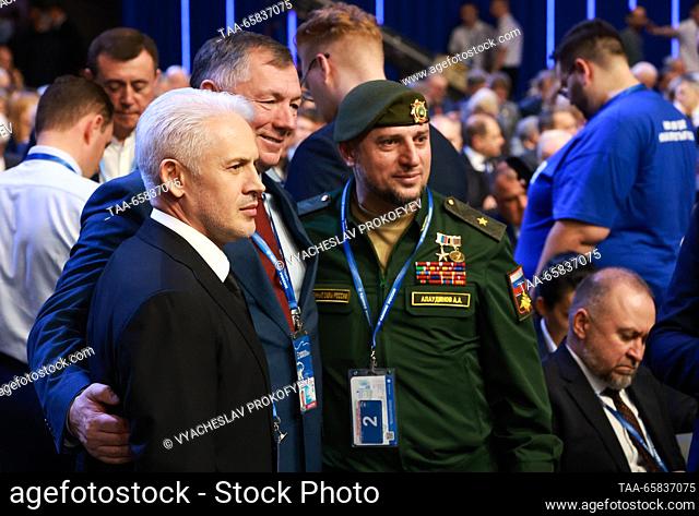 RUSSIA, MOSCOW - DECEMBER 17, 2023: Adviser to the Chechen Republic Head, commander of the special forces unit Akhmat, Apti Alaudinov