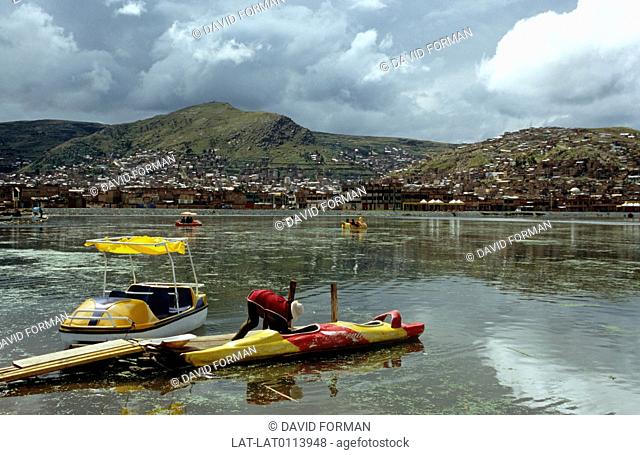 Puno is a town on the shores of the lake, and is at the centre of an important livestock and farming region