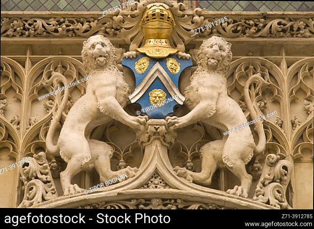 France, Normandie, Rouen, Hotel Bourgtheroulde, architecture detail,