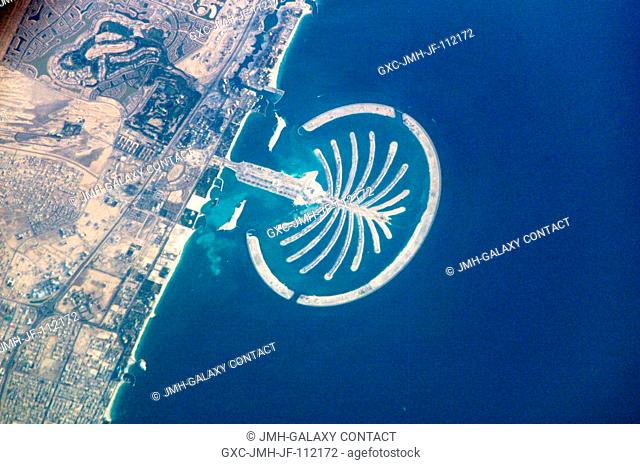 Palm Island Resort, Dubai, United Arab Emirates is featured in this image photographed by an Expedition 10 crewmember on the International Space Station